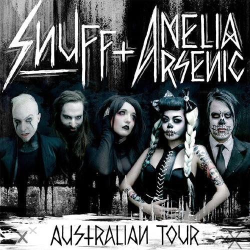 Amelia Arsenic SNUFF Australian Tour 2016 Poster Flyer Band Group Musician Project Artist Images Photos Pictures
